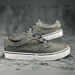 Vans Atwood 500714 Gray Hawiian Ocean Print Shoes Size 6.5 Youth/8 Women